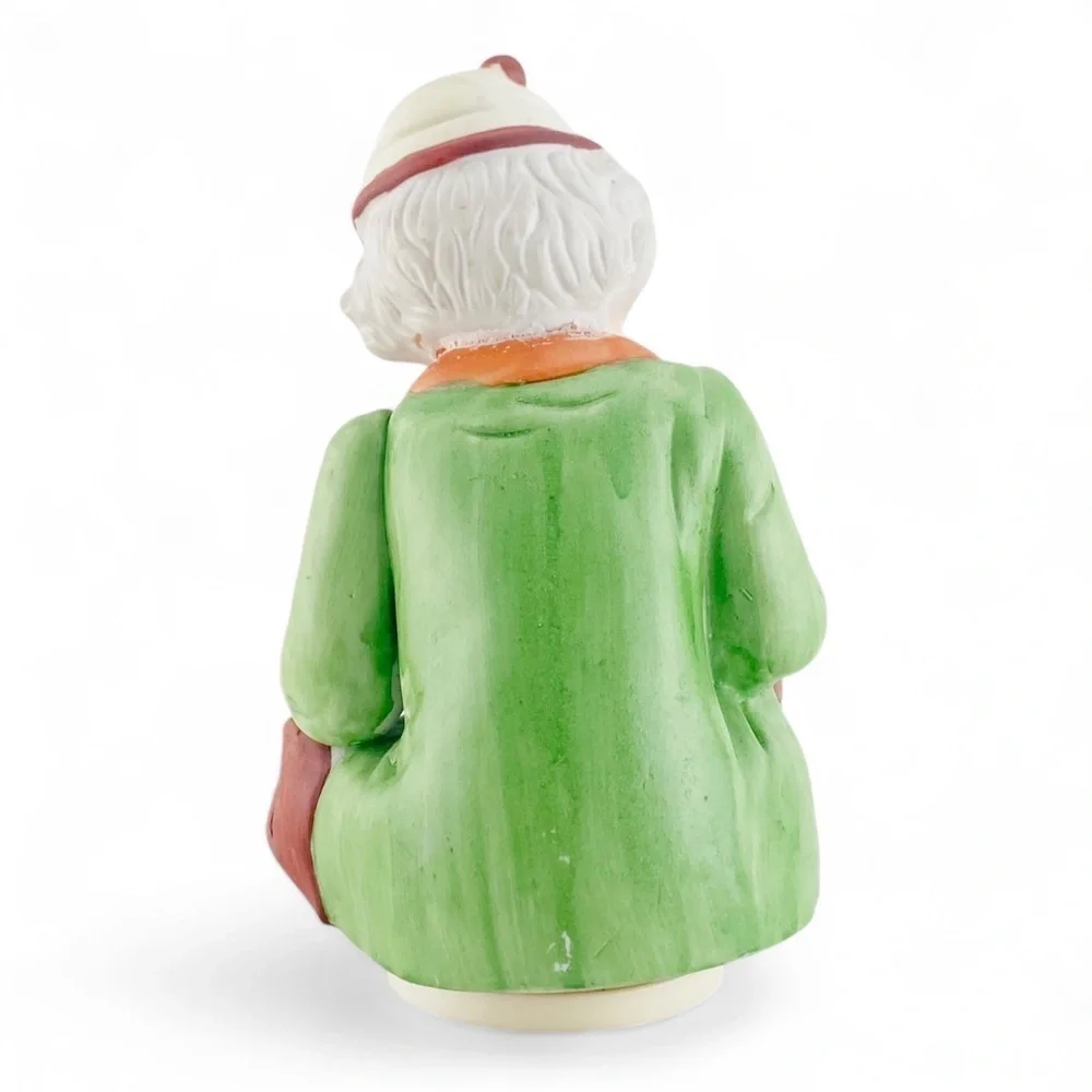 Vintage Porcelain Bisque Musical Clown Figurine - Plays Send In The Clowns​ - Picture 5 of 7